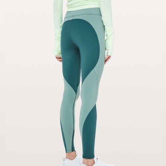 Lululemon Wake & Train Tight Green Jasper Frosted Pine - Picture 3 of 12